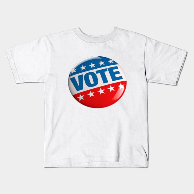 Image: Vote button Kids T-Shirt by itemful